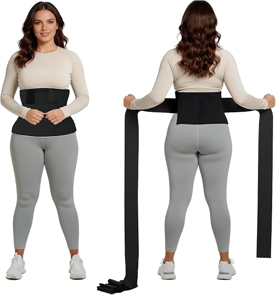 Lisacool Waist Trainer for Women Tummy Control Sweat Belt Waist Trimmer