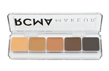RCMA Makeup 5 Part Highlight and Contour "Series Favourite" Palette Medium to Dark Professional Makeup for Sculpting, Defining & Correcting Vegan, Cruelty-Free, Blendable Formula.