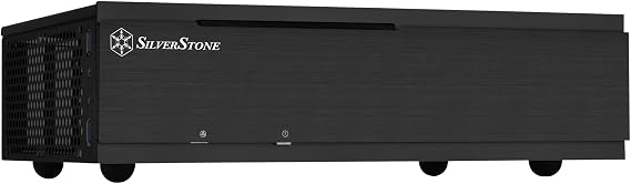 Silverstone Technology Milo ML06-E Slim Mini-ITX Media Center/HTPC Case, SST-ML06B-E, Black