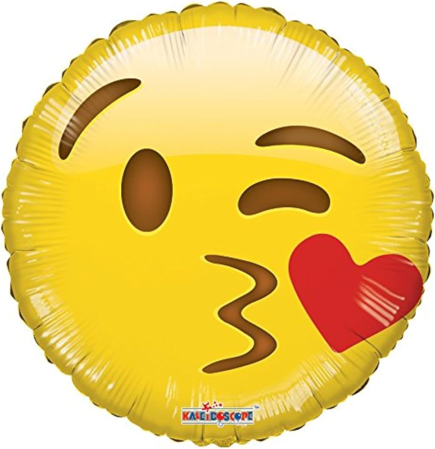 18 Smiley Kiss Helium Foil Balloon 5 Pack