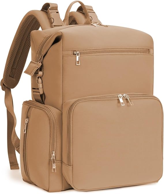 CEI-CEI Neoprene Diaper Bag Backpack Large Newborn Baby Maternity Bags Waterproof Travel Tote for Mom Dad with Insulated Pockets,Changing Pad