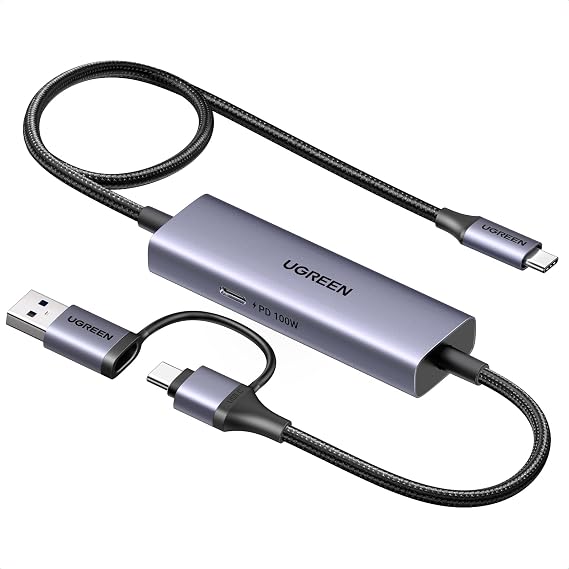 UGREEN 2K 30FPS 1080P 60FPS USB C Video Capture Card for Streaming, Gaming