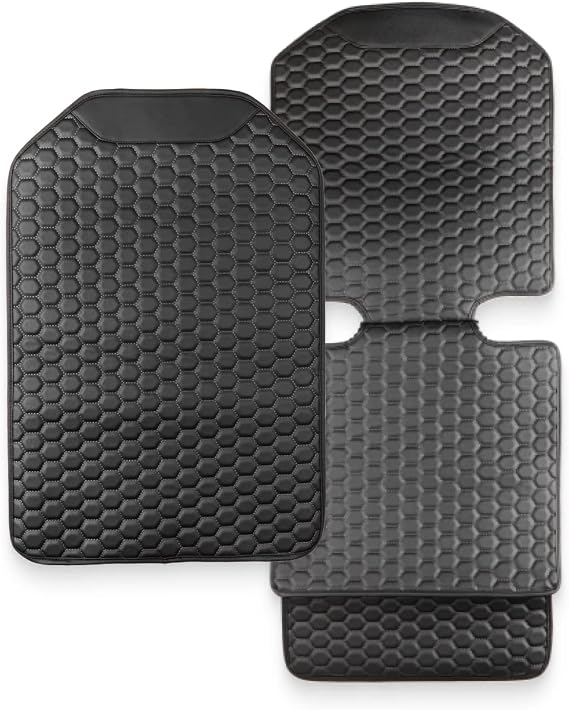 Owleys Set Car Seat Protector & Seat Back Protector Black