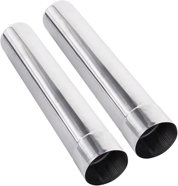 FIREHIKING 2 pcs Stove Pipe 2.36 inch Lengthen Straight Chimney Flue for Stove Exhaust