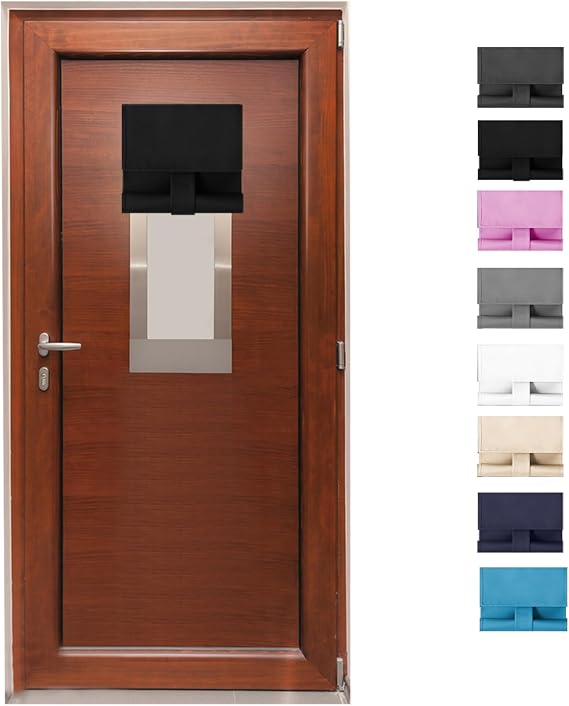Classroom Door Window Cover Self Adhesive Door Curtains, 9.8x39inch