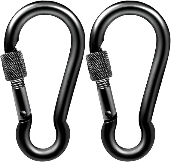 PROND Locking Carabiners, Heavy Duty Carabiner, 316 Stainless Steel Screw Lock Carabiner Hooks