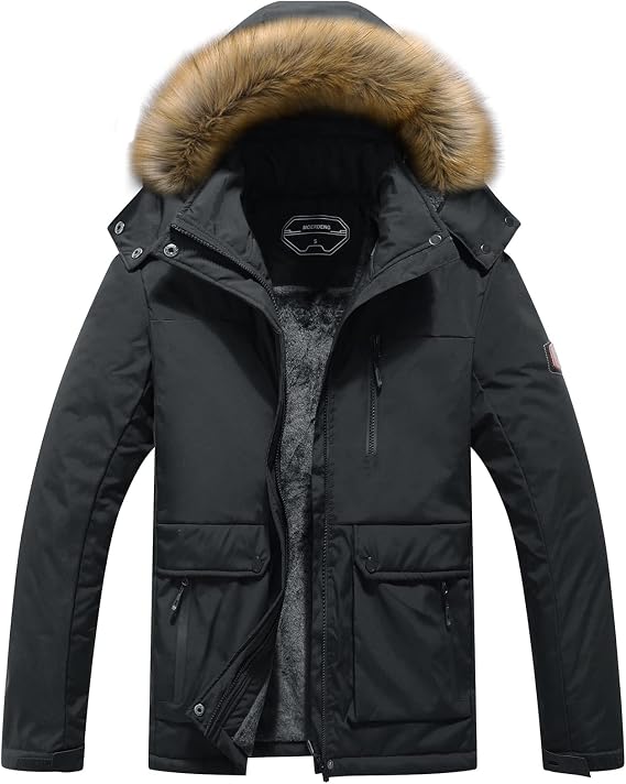 MOERDENG Women's Waterproof Ski Jacket Winter Warm Hooded Snow Coat