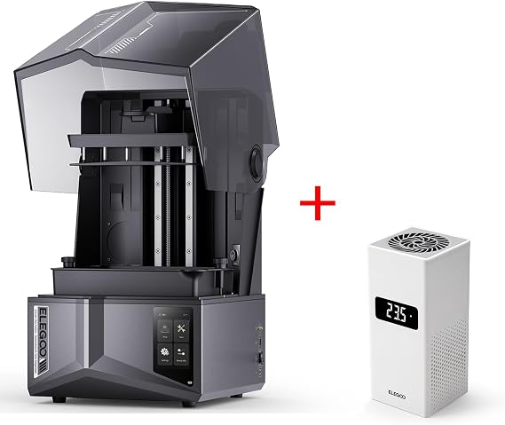ELEGOO Saturn 4 Ultra 12K Resin 3D Printer and ELEGOO Smart Mini Heater