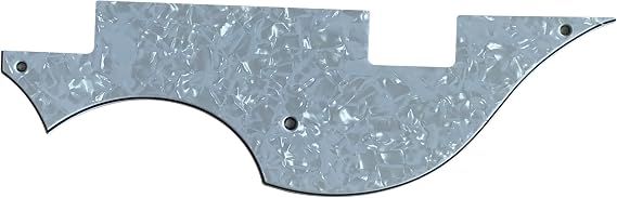 For Hofner Bass Style Guitar Pickguard Scratch Plate Parts (4 Ply White Pearl)