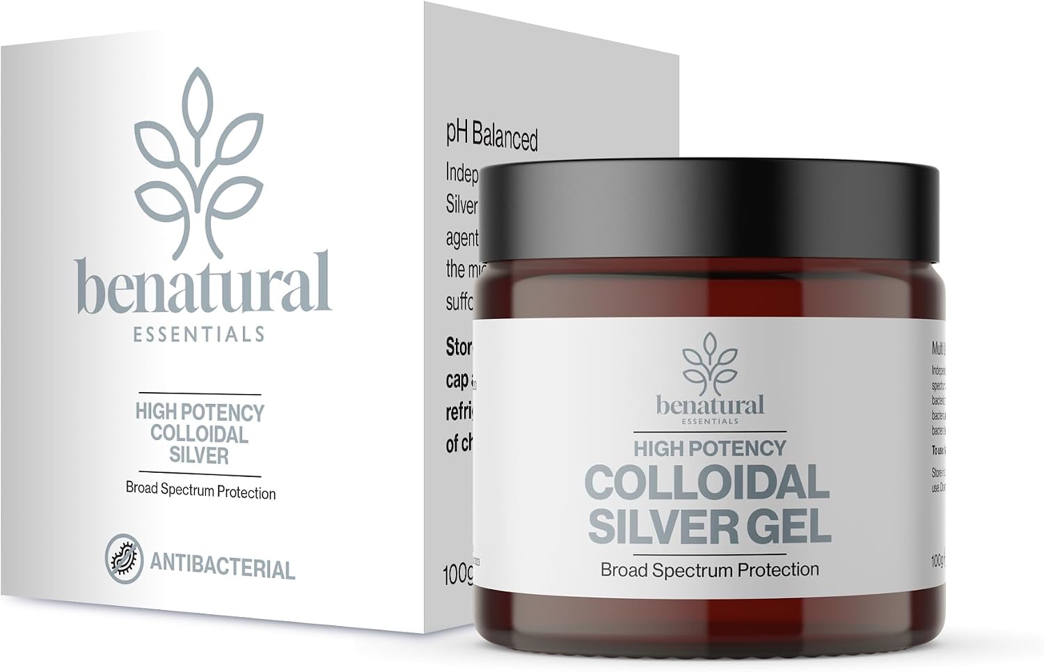 Premium Quality Colloidal Silver Gel 100g | Antibacterial | Made in The UK | pH Balanced