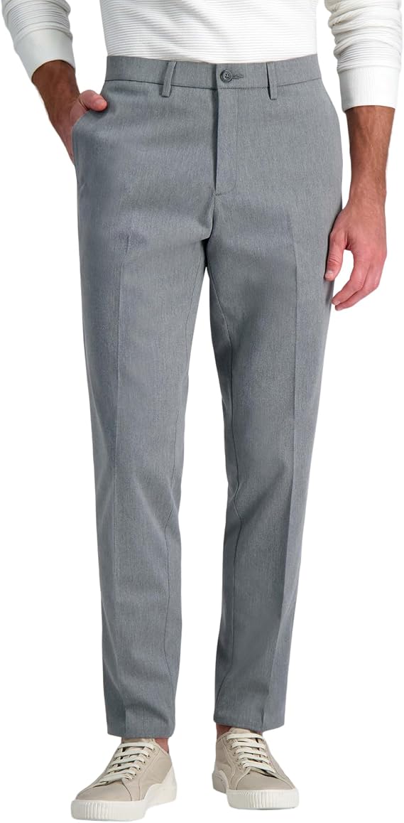 Haggar Men's Haggar Men's Wrinkle Free Performance Khaki Slim Fit Flat Front Pant