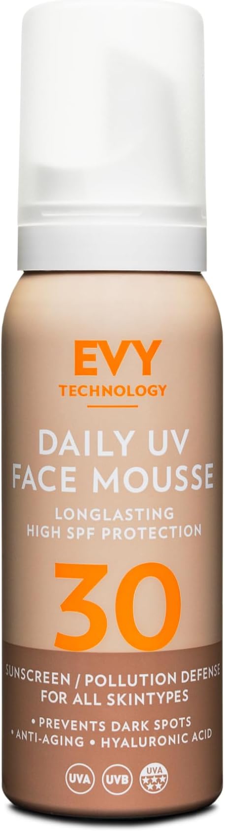 Evy Sunscreen Daily UV Face Mousse SPF30 75ml