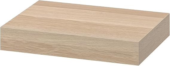 Ikea LACK Floating Wall Shelf, White-Stained Oak Effect, 30x26 Centimetres, 604.310.73