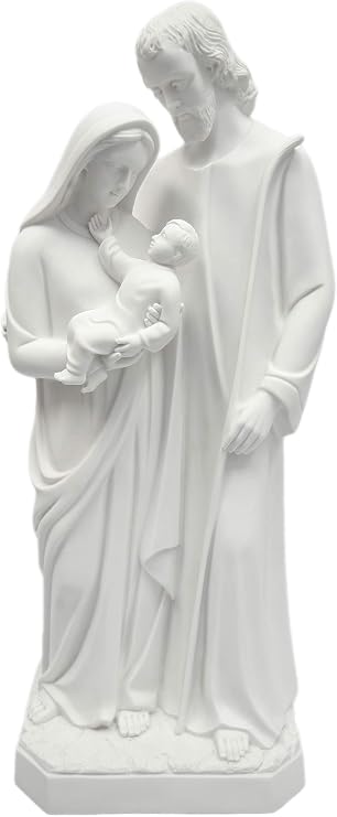 Vittoria Collection 31.5 Inch Holy Family Joseph Mary Baby Jesus Italian Statue Sculpture Figurine Made in Italy Indoor Outdoor Garden