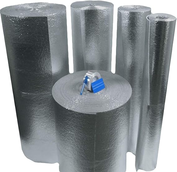 US Energy Products Super Shield EZ-Cool Car Insulation Kit (Includes 200 Sq. Ft Insulation, 50' Foil Tape): Heat and Sound Automotive Insulation For Your Car Restoration Projects