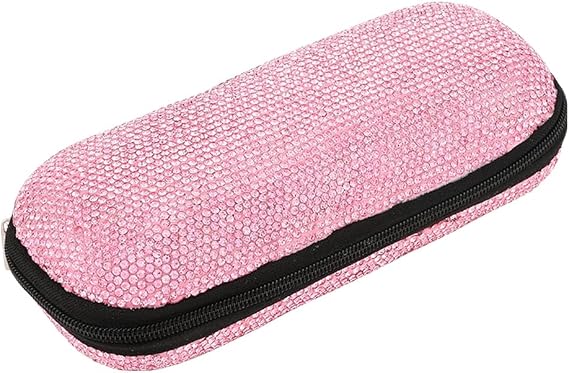 Sparkly Rhinestone Eyeglasses Case Bling Diamond Hard Shell Eyeglasses Protective Cases for Sunglasses