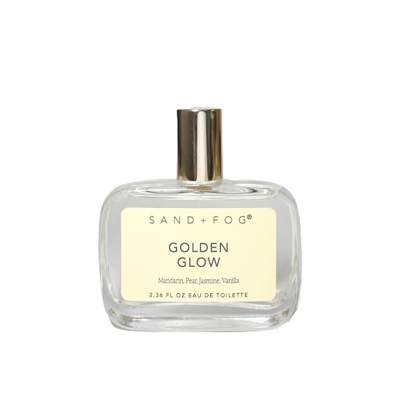 Sand + Fog Golden Glow Eau de Toilette, Mandarin Pear Jasmine Vanilla, 2.36 fl oz