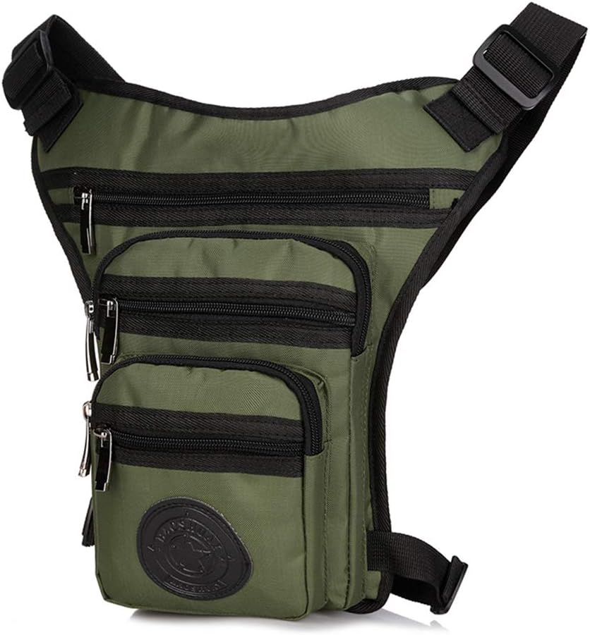 Sports Thigh Waist Bag Fanny Pack Racing Tactical Drop Leg Bag Waterproof Motorcycle Outdoor Bag Travel Hiking Climbing Cycling Shoulder Portable Bags Army Green