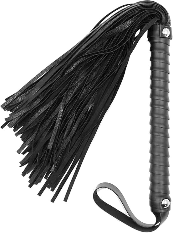 Black Whip Props 48CM,Whips,Suitable for Equestrian Performances,Horse Training Stage Shows,Role-Playing