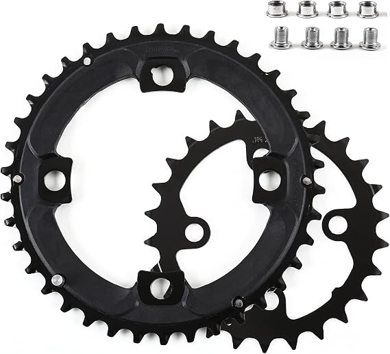 BUCKLOS 64/104 BCD Bike Chainring Set with Pin, Double/Triple MTB Chainring