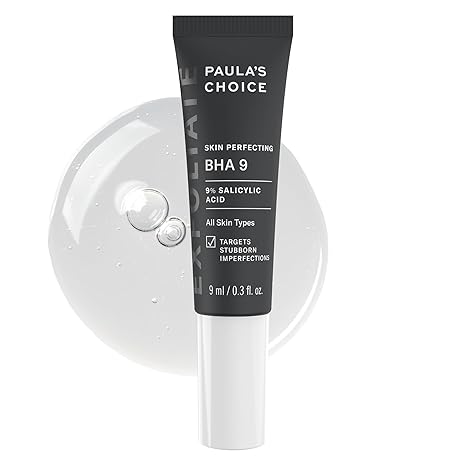 Paula's Choice SKIN PERFECTING BHA 9 Spot Treatment, 9% Salicylic Acid Exfoliant for Large Pores, Wrinkles & Fine Lines, Suitable for Blackhead-Prone Skin, Fragrance-Free, 0.3 Fl Oz.