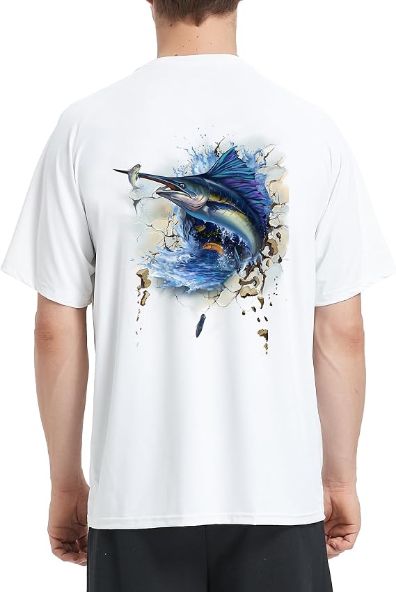 Riverruns Men's Short Sleeve Fishing Shirt UPF 50+ UV Sun Protection