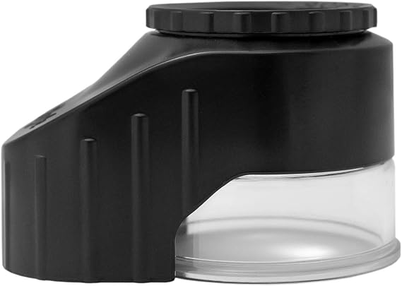 Regula 1003M Magnifier with LED Light Source, 10X Professional Magnifying Glass Loupe with Adjustable Focus for Document Verification