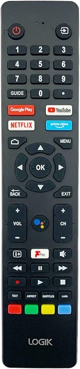 Original Voice Remote Control Compatible for Logik L43AUE21 RM-C3250 RMC3250 Smart TVs for Netflix, Youtube, Prime and Google Play Buttons