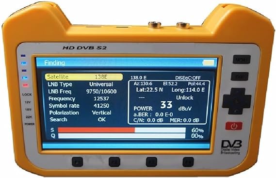 衛星ファインダー デジタル衛星信号ファインダー SH-910HD DVB-S2デジタルサテライトファインダーメーターSatfinder. hリアルタイムスペクトラムアナライザ機能7インチ 小型で軽量、持ち運びが簡単、使いやすく、より多くのニーズを満たすことができます