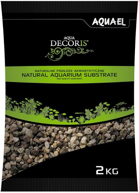 AQUAEL Natural Gravel Multicoloured 3 – 5 mm – 2 kg