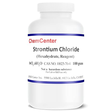 Strontium Chloride, Hexahydrate, Reagent ACS, High Purity, 100 Grams