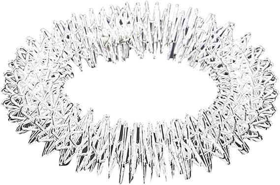 Ausi Acupressure Bracelets Wrist Massage Rings, Stainless Steel Flexible Wire Massage Bands for Wrist Relaxation, Stress Relief, and Circulation Support