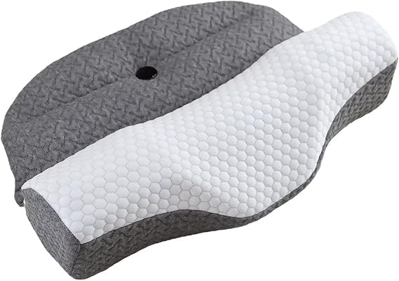 neck pillow， Cervical Memory Foam Pillows For Neck Pain Contour Pillow, Stomach and Side Sleeper for Sleeping Foldable Multi-Zone Design With Massage Magnets Orthopedic