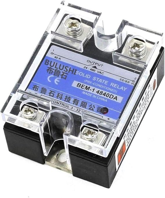 14840DA 3-32V DC to 24-480V AC 40A Output Single Phase SSR Solid State Relay Solid-State Relay