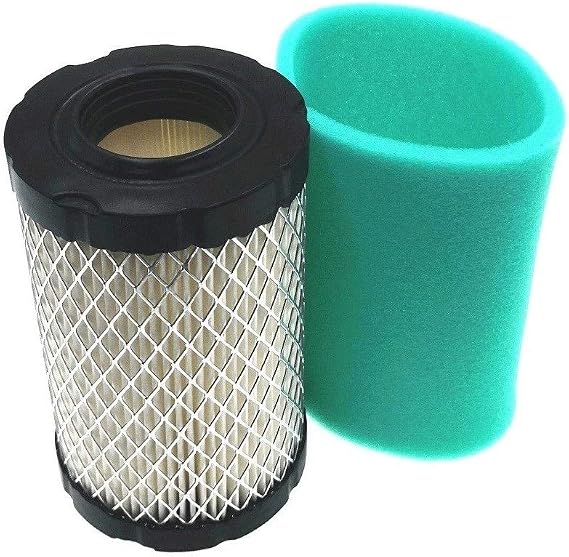 796031 Air Filter Replace for BS 992376 590825 591334 594201 OEM Air Cleaner Cartridge with 797704 Pre Filter Fits Lawn Mower Air Cleaner Element