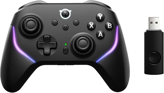 NYXI Master P1 2.4G Wireless PC Controller - Hall Effect Joystick, Hall & Micro Changable Triggers, Audio Controls, Adjustable Turbo Vibration for PC/Switch