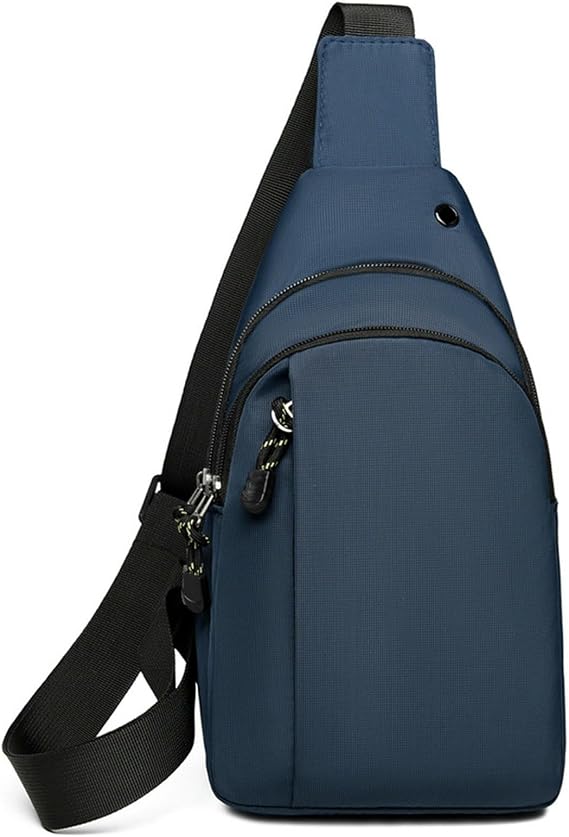 Chest bag Men's Crossbody Bag, Stylish And Casual, Lightweight Travel Storage -blue