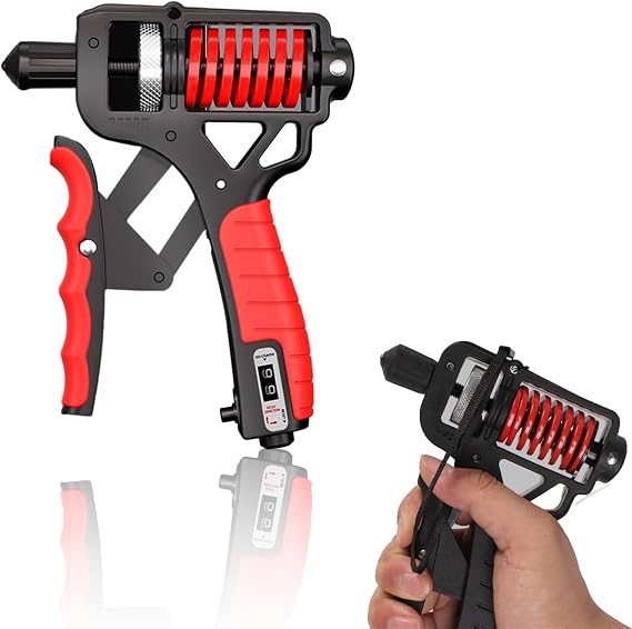 11-363LBSes Grip Strength Trainer Hand Grip with Counter,Adjustable Distance&Resistance Strengthener Forearm Exerciser and Hand Workout Tool,Strength Training, Non-Slip hand grippers, Wrist and