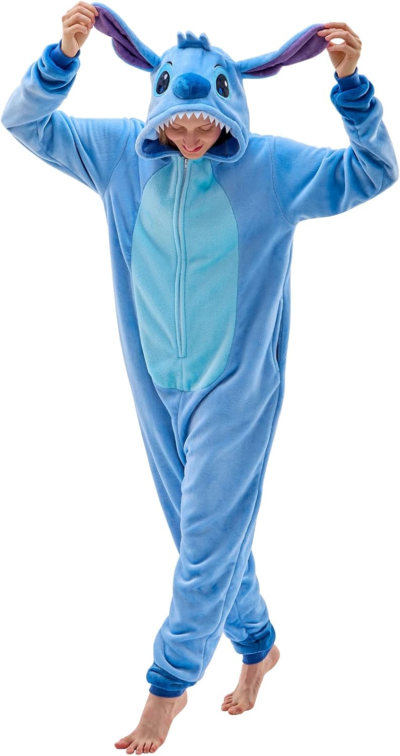 Adult Onesie Pajamas Unisex Animal One-Piece Cartoon Costume Cosplay Homewear Sleepwear Partywear For Men Women
