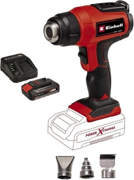 Einhell Te Ha 18 Li Akülü Sıcak Hava Tabancası +2,5 Ah Akü Ve Şarj Kiti
