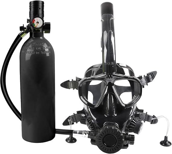 Mini Scuba Diving Tank with Mask, Portable 1.9L Mini Scuba Diving Equipment with 25-30mins Diving time, DOT Certified for Underwater Exploration