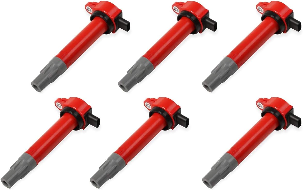 MSD 82726 Ignition Coils Blaster Series, Red, 6-Pack