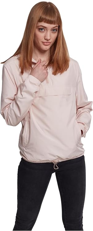 Urban Classics Ladies - Pull Over Jacket Light Pink - XS