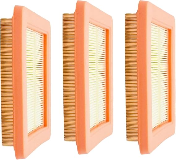 Air Filter For Honda GCV145/170/200 HRU19/HRN216/HRX217/HRG466 Lawn Mower Replacement Accessories,Part 17211-Z8B-901 (3PCS)