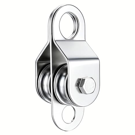 Open Cable Pulley Block Bearing insid, Lifing System Load 170 Lb