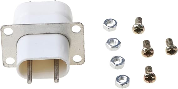 Household Electronic Microwave Magnetron Filament 4 Pin Socket Converter White