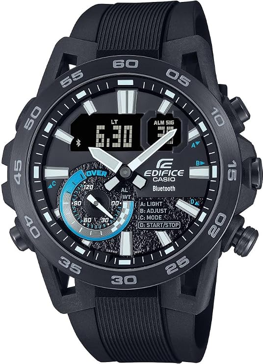Casio ECB-40PB-1ADF Kol Saati, Siyah, Standart