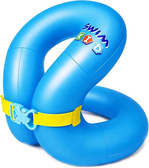 Kids Inflatable Swim Vest for 3-12 Yrs, Toddler Swim Floaties, Pool Floats