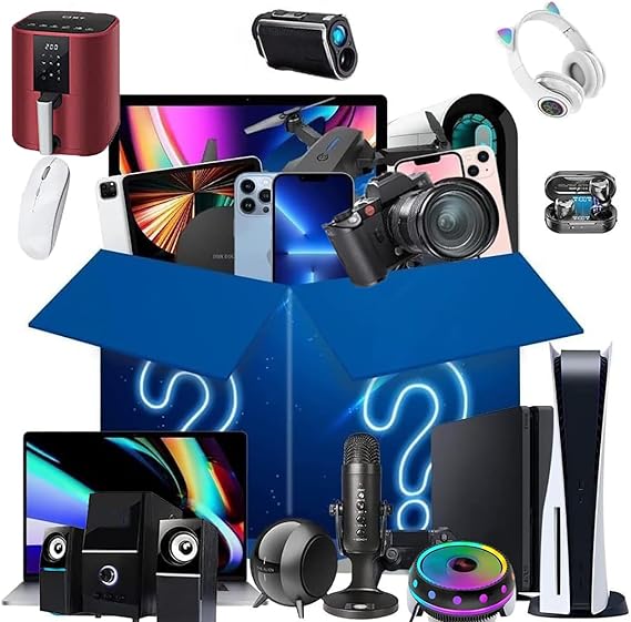 20246 Premium Lucky Bag Household Appliance Kit Assortment, Electronic Mystery Box, Electronic Gift Lucky Mystery Blind Box, Lucky Bag for Household Appliances, Cameras, Gaming Software, Etc. WER43
