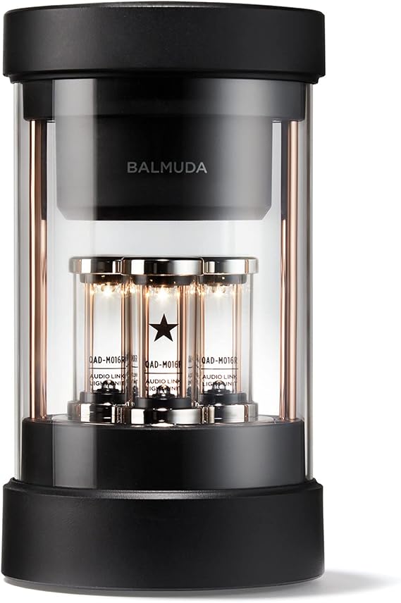 BALMUDA The Speaker | Portable Bluetooth Speaker | 3D Crystal Sound & LED Light Show | Rechargeable | USB-C | 3 Light Modes: Candle, Ambient, Beat | 7-Hour Playtime for Live Concert Feel at Home